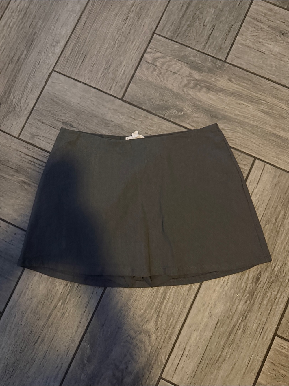 Garage Black Mini Skirt - Simple A-Line